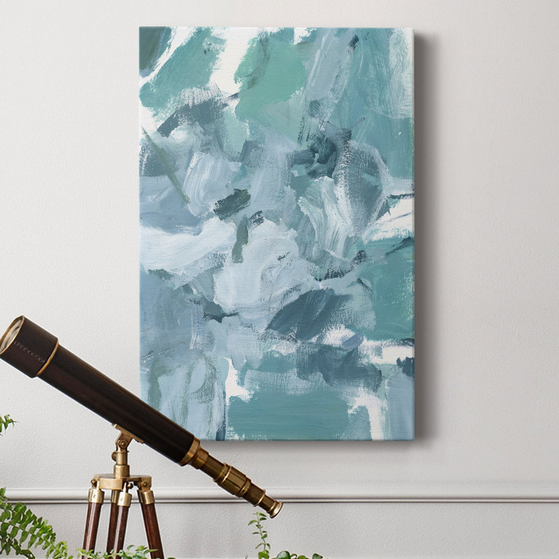 Soft Teal II - imprimé, H 36 po x l 24 po x P 1 po
