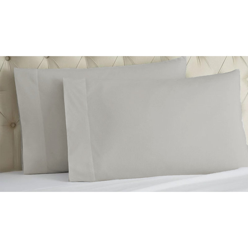 Alvito Pillow Cases Pair - Ecru, Full Pillowcase, Tan