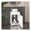 Meuble-lavabo de salle de bain, 1 porte, 4 pieds-1680050980