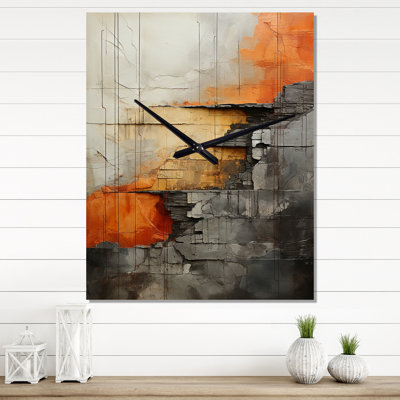 Horloge murale Minimalisme Dam Reservoir III - Cityscapes