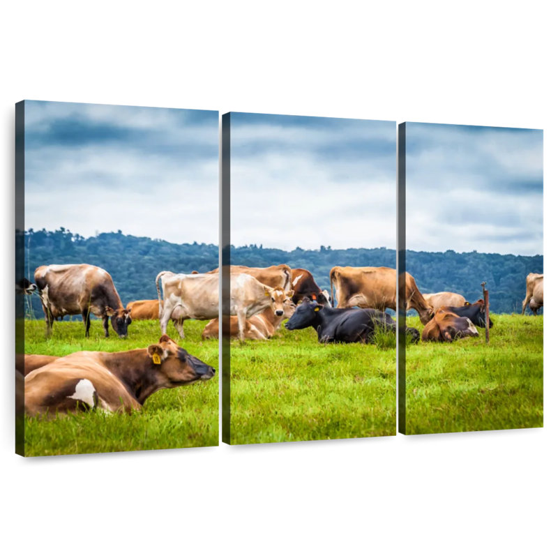 Brampt Cow Gathering, 42" H x 65" W