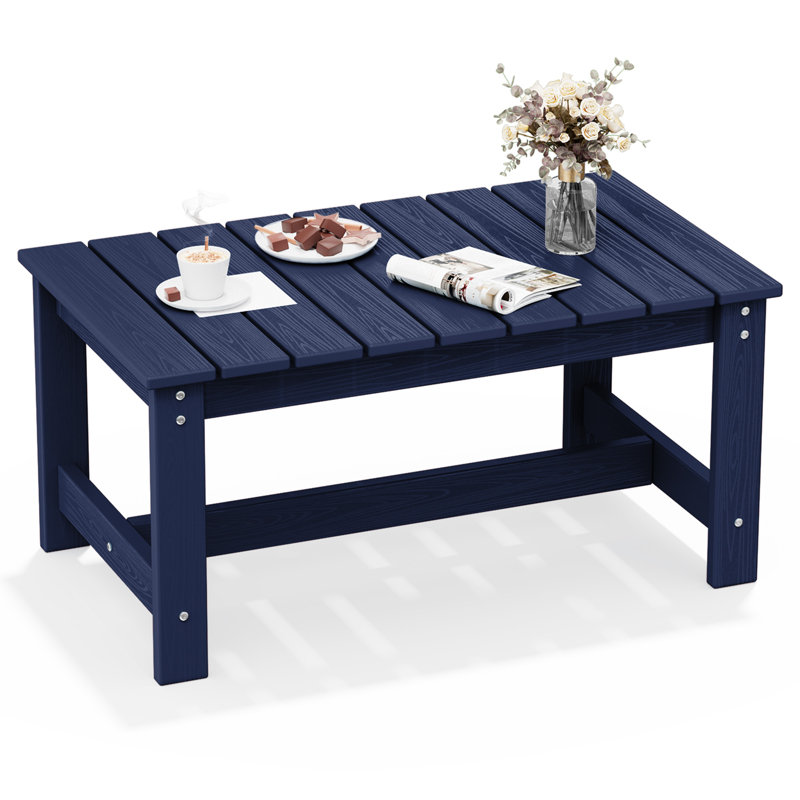 Table basse d'extérieur en PEHD, Marine