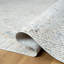 Tapis intérieur moderne en polyester abstrait gris pâle / ivoire-1089875229