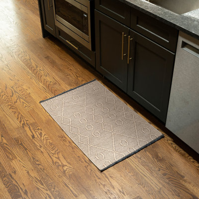 Brenly Brown Machine Washable Non-skid Rug