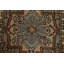 Tapis en laine gris Heriz Serapi noué à la main 3 x 6