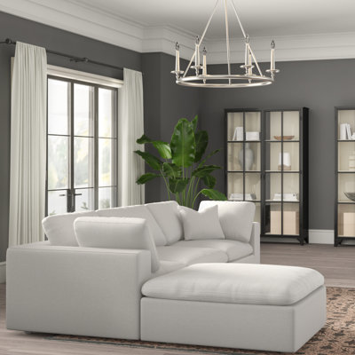 Canapé modulaire réversible de 119 po avec repose-pieds Burrows