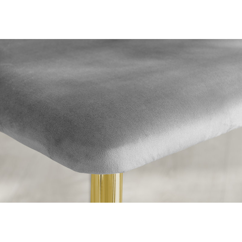 Round Wood Veneer & Matte Black Dining Table With Storage Shelf & 4 Luxury Velvet Dining Chairs, Grey/Gold, Black, Grey