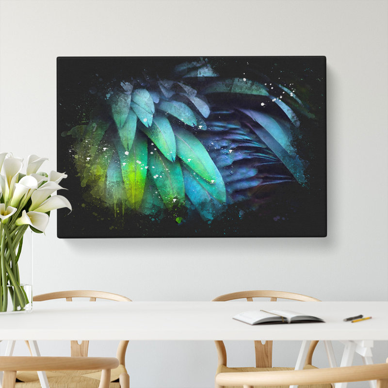 Parrot Feathers - Wrapped Canvas, 40cm H x 60cm W x 4cm D
