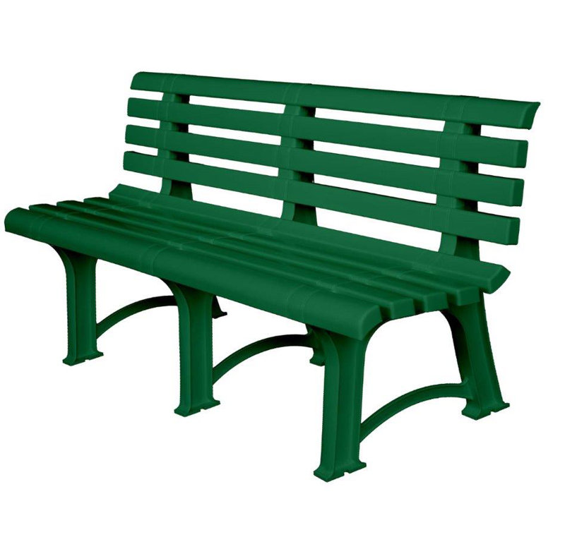 Cale Outdoor Bench, Green