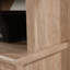 Utilisation de bureau, finition brune, style, fabrication en bois d'ingénierie, tablette réglable derrière les portes en verre encadrées, gestion des câbles, profondeur de 31,19 po, largeur de 17,75 po, hauteur de 41,02 po, poids de 77,69 lb pour
