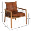 Fauteuil en cuir 28 po Duncan
