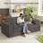 Boneless Convertible Sleeper Sofa, No Assembly, For Apartment, Living Room-332229080-319506107