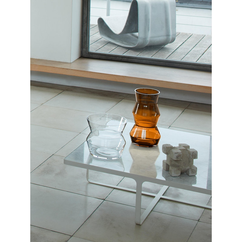 Sculpt Hurricane Candle Holder, 14.25" H x 8.25" W x 8.25" D, Clear