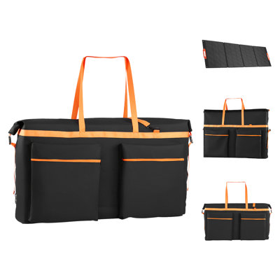 Sac de rangement pour 2 panneaux solaires pliables de 400 W, étanche, avec cage de Faraday et protection anti-interférence, léger et portable, idéal pour le camping et les voyages en camping-car.