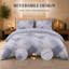 Premium Duvet Cover Set Double Brushed Microfiber Reversible With Zipper Closure & Corner Ties-122559048