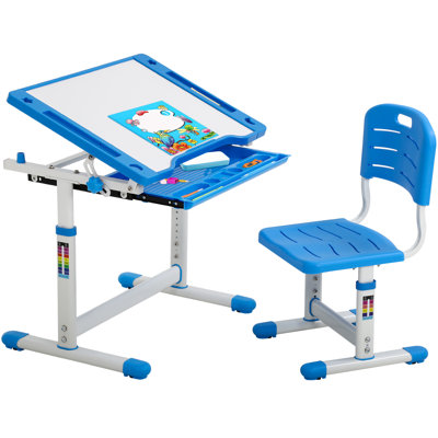 Landeros Kids Rectangular 2 Piece Activity Table and Chair Set