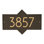 Hampton Modern Personalized 1-Line Wall Address Plaque