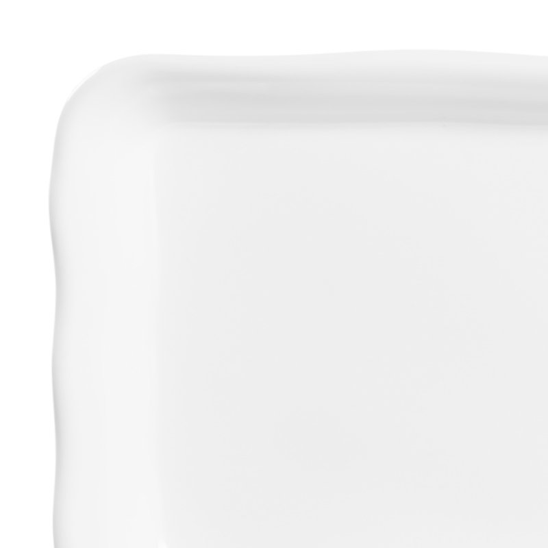 Plateau en mélamine biologique, Blanc, H 1,5 po x l 17,5 po x P 6,5 po