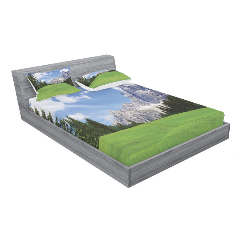 Microfiber Sheet Set, Queen Sheet Set with Fitted Sheet