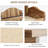Cyprio Wood 3 Compartment Makeup Organizer
