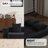 Compression 2 In 1 Sofas, 74.81 Inch Plush Foam Modern Sofa Bed, Small Home