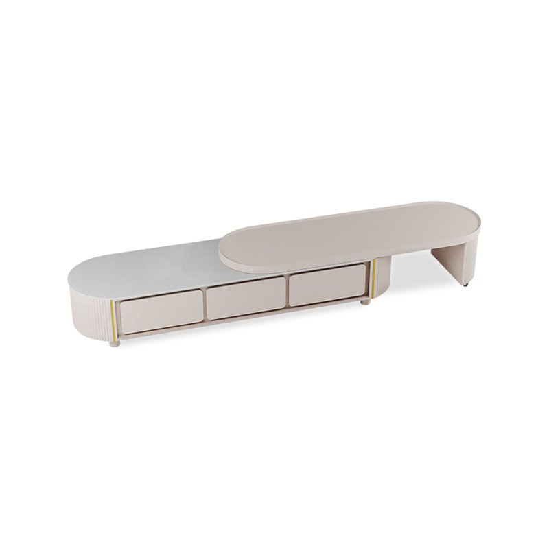 Meuble télé blanc en bois manufacturé