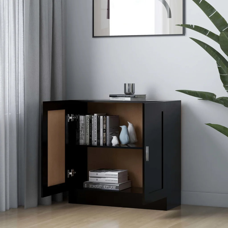 Avrilyn 2 -Door 1 -Shelf, Black