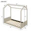 Lit simple en bois et velours, beige-565888358-565888356