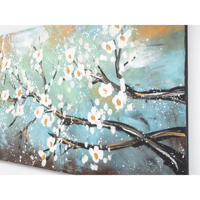 47" X 27" Lime Canvas Decor, Hand-Painted Landscapes For Spring Beauty Canvas, 27", Elegance Walls