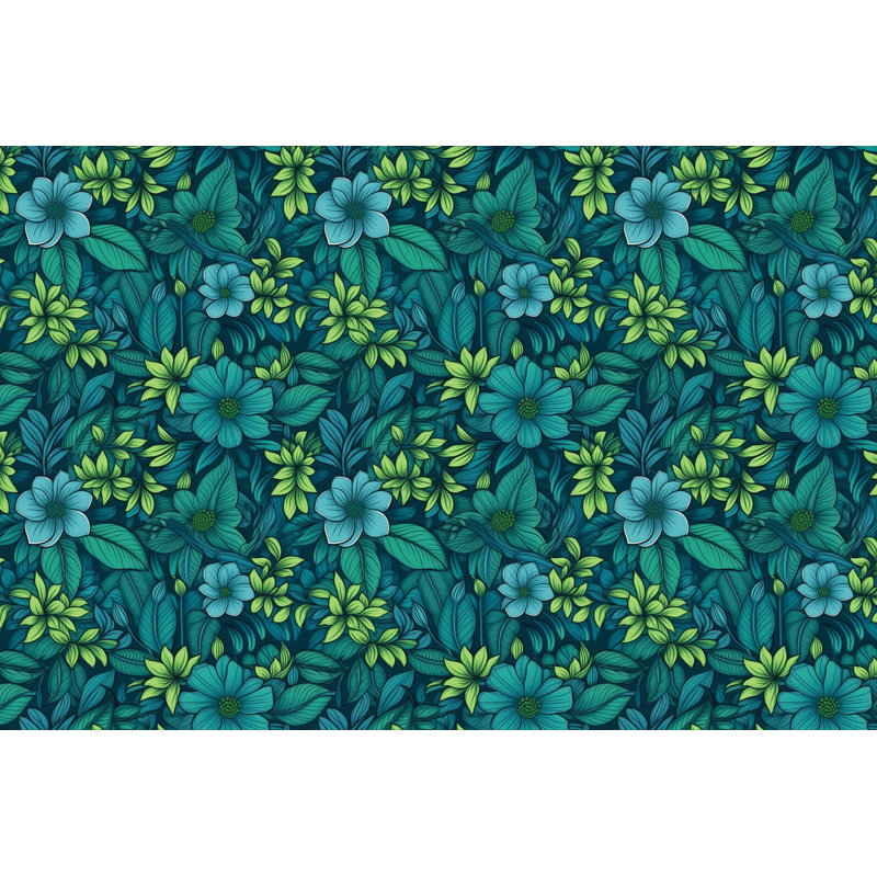 Rideaux de fenêtre à motif floral, L 20 po x L 82 po