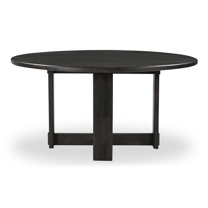 Glenn Round Dining Table Dark Brown