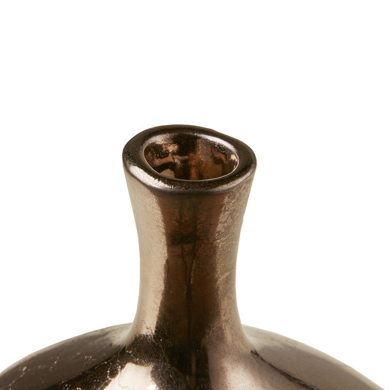Vase de table en céramique Gizele, Bronze