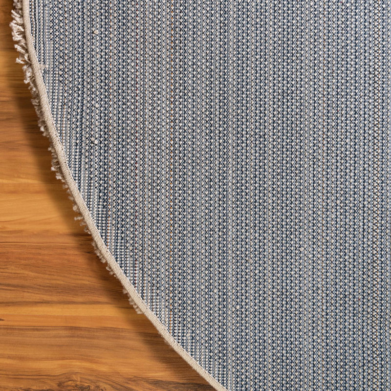 Tapis taupe pour l'intérieur uniquement Santoya, Rond 7 pi 10 po