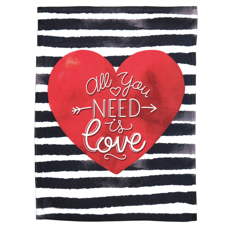 Double Sided 18 in. H x 13 in. W Polyester Garden flag