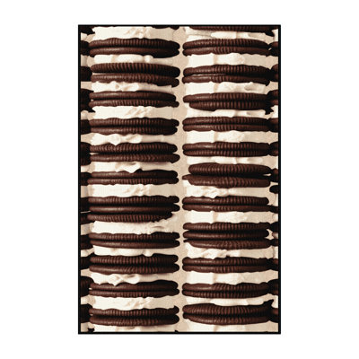 Washable Ice cream sandwich Desserts Area Rug