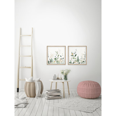 New Leaves by Marmont Hill - 2 Piece Picture Frame Painting Set