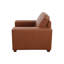 Chaise de salon en cuir de vache véritable avec accoudoirs doubles-602520110