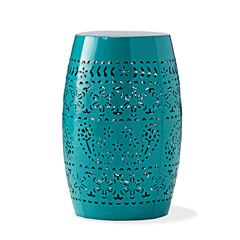 Outdoor Side Table, Teal