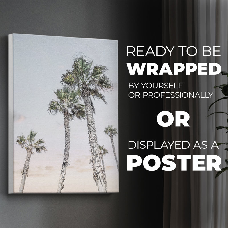Palms Up - Toile imprimée seulement - NON-CADRE, 12" H x 8" W