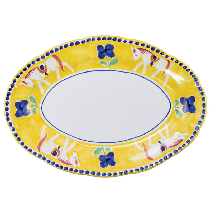 Campagna Cavallo Terra Cotta Platter