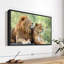 Animal «Couple de lion, art mural»-101779407