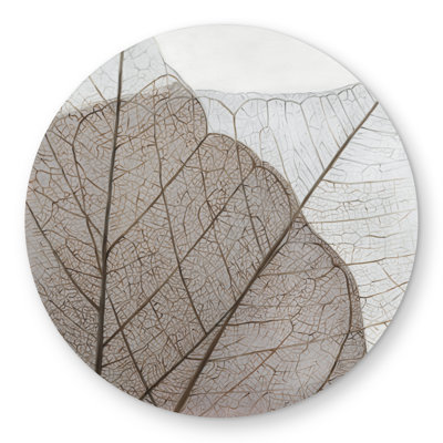 Translucent Dried Leaves Rug | Botanical Rustic Outdoor Decor