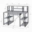 Bureau avec tablettes ouvertes et huche-1668714442