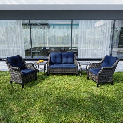 Sylke Outdoor Seating Group with Cushions