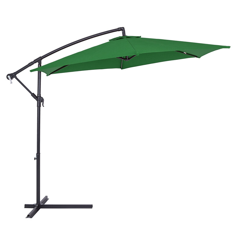 Dulcie Cantilever Parasol, 208cm H x 330cm W x 330cm D, Green