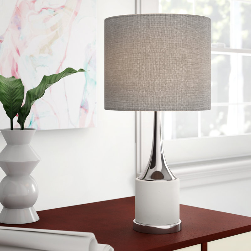 Lampe de table blanche Angl, Blanc