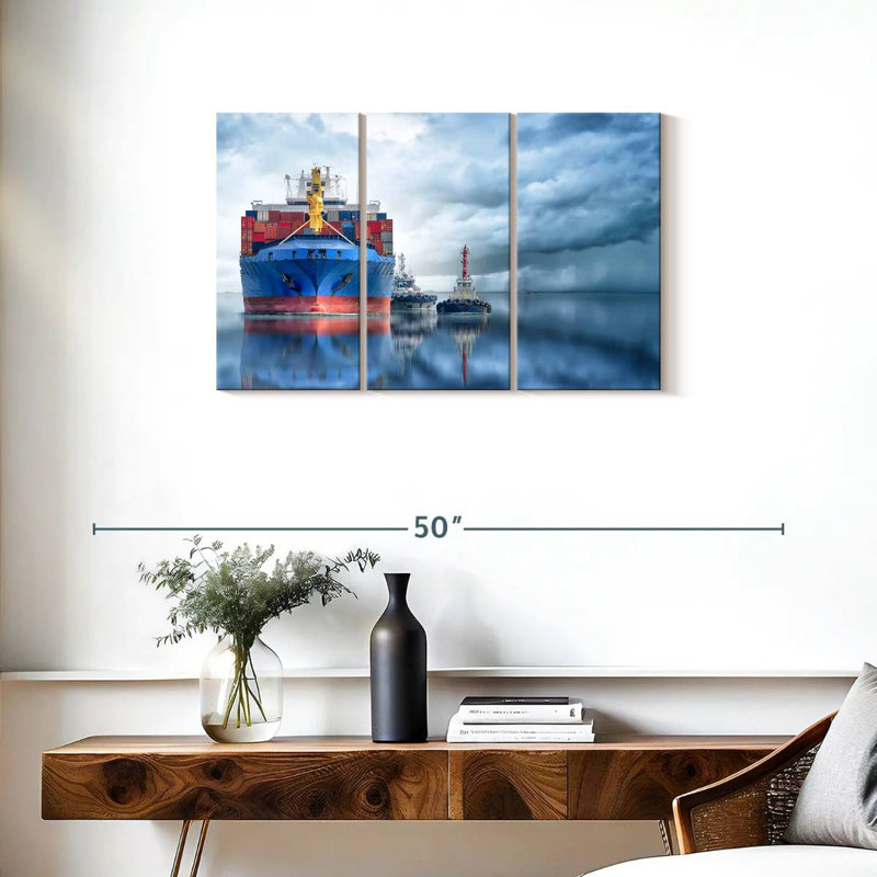 Mehar Container Cargo Ship, 20" H x 33" W