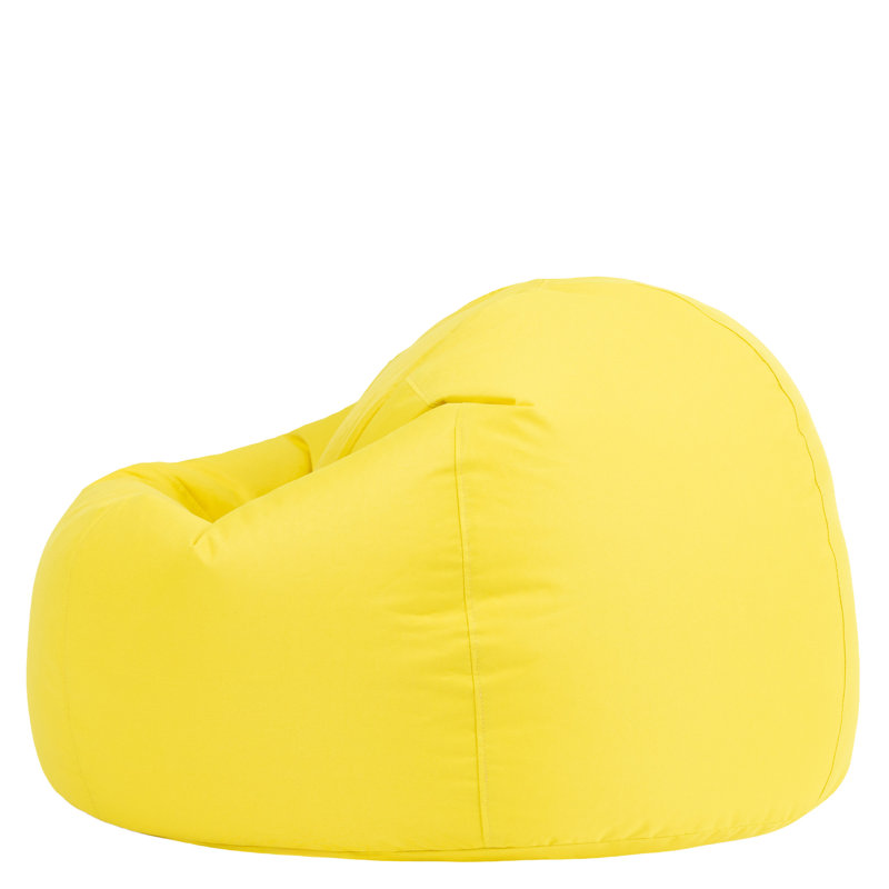 Kingston Water-Resistant Classic Bean Bag, Yellow, 50cm H x 85cm W x 85cm D
