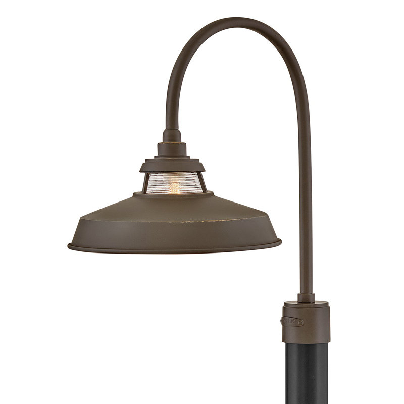 Troyer 1 - Light Pier Mount Lantern, Oil Rubbed Bronze