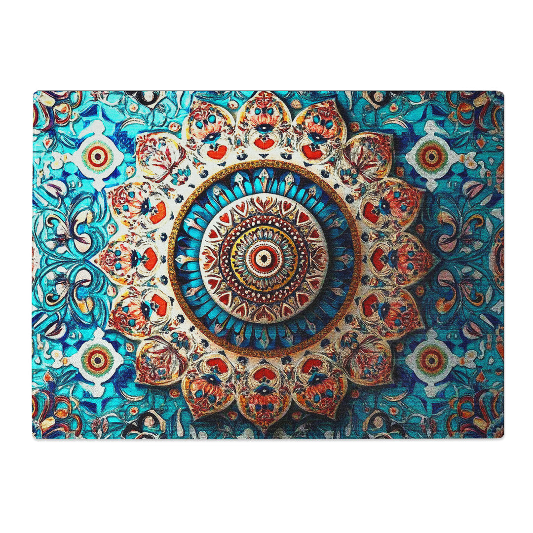 Mandala Vol.2  Glass Chopping Board